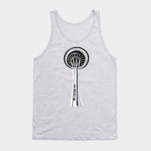 Space Needle Tank Top by adq